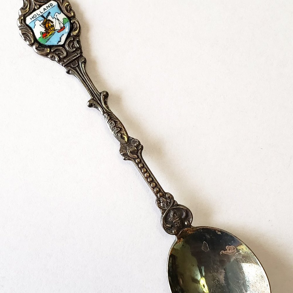 Vintage HOLLAND ALMEY 90 Silverplate Made in Holland Souvenir Collector Spoon